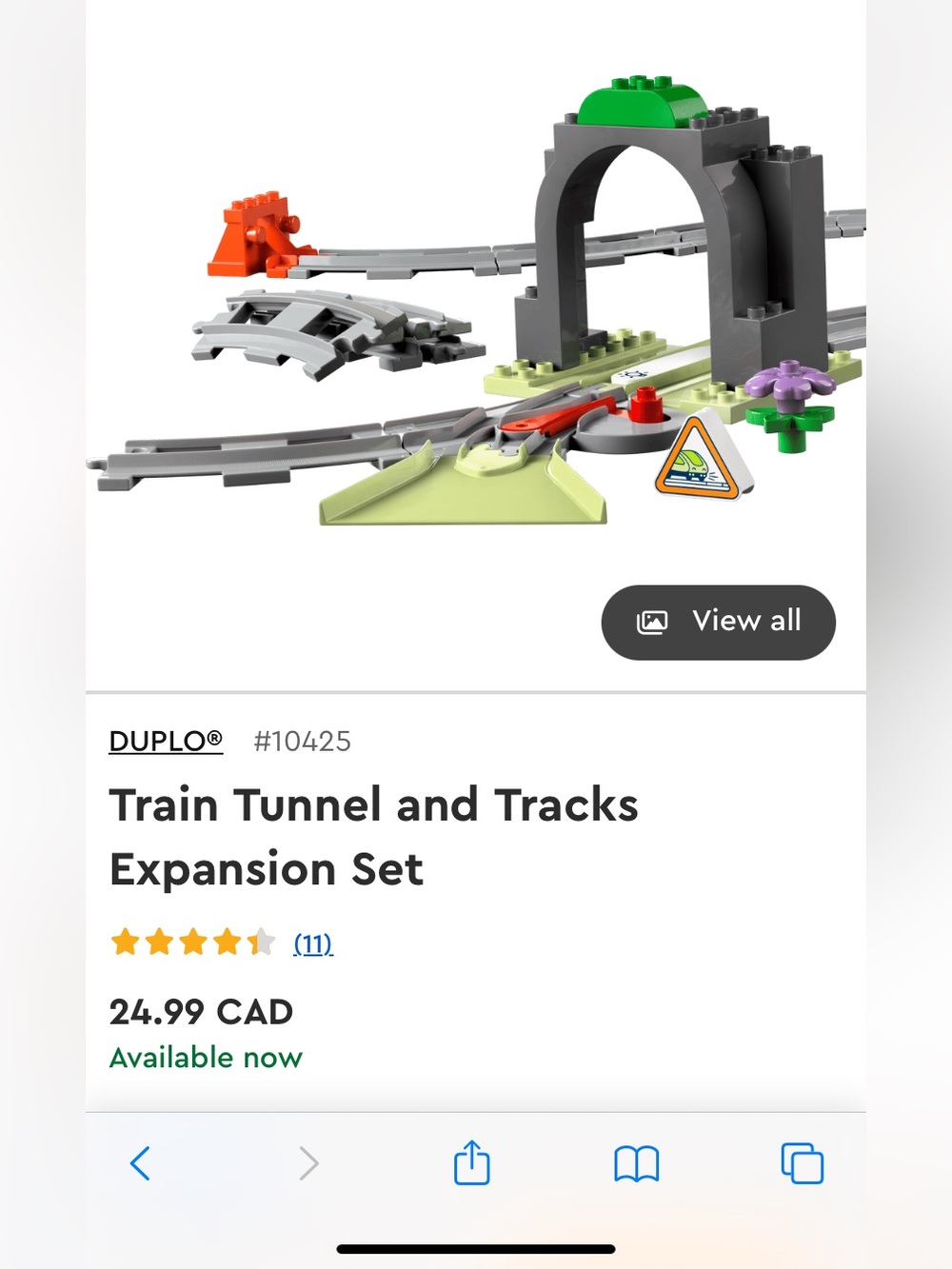 Lego duplo train tunnel and tracks expansion set (10425)